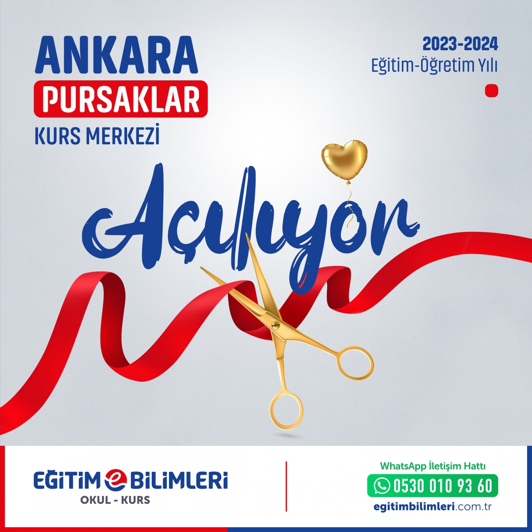 Ankara Pursaklar Kurs Merkezi Açılıyor